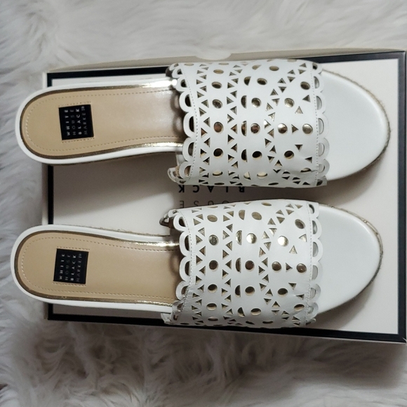 WHBM Megan espadrille slide sandals - Picture 3 of 9